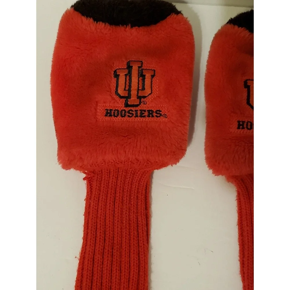Indiania University Hoosiers Golf Club Head‎ Covers Lot Of 3 Red See Description